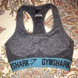Charcoal Marl /Dusty Teal Gymshark Sports Bra